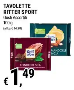 Tre Valli Supermercato Tavolette Ritter Sport Gusti Assortiti offerta