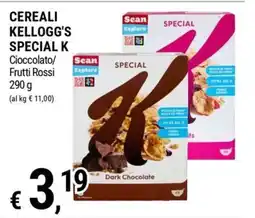 Tre Valli Supermercato Cereali Kellogg's Special K Cioccolato offerta
