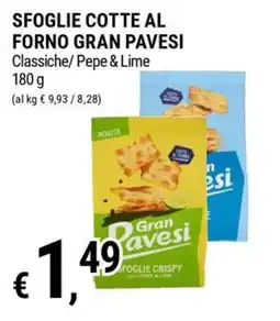 Tre Valli Supermercato Sfoglie cotte al forno Gran Pavesi offerta