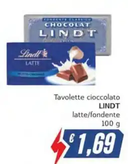 Italy Cash Tavolette cioccolato Lindt latte/fondente offerta