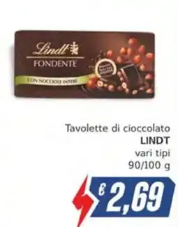 Italy Cash Tavolette di cioccolato LINDT offerta