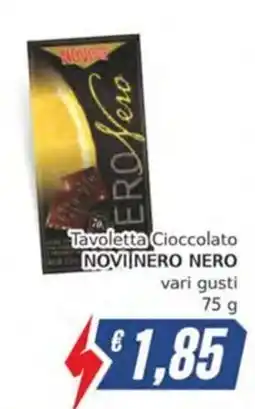 Italy Cash Tavoletta Cioccolato Novi Nero Nero offerta