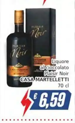 Italy Cash Liquore al cioccolato Plaisir Noir offerta