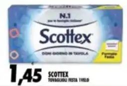 Compri Meglio Scottex tovaglioli festa 1 velo offerta