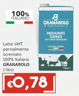 Italy Cash Latte UHT parzialmente scremato GRANAROLO offerta
