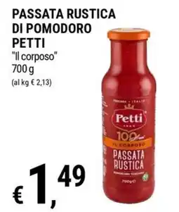 Tre Valli Supermercato Passata rustica Petti offerta