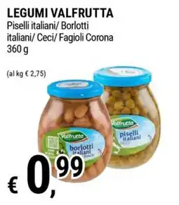 Tre Valli Supermercato Legumi Valfrutta offerta