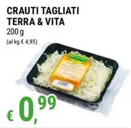 Tre Valli Supermercato Crauti tagliati Terra & Vita offerta