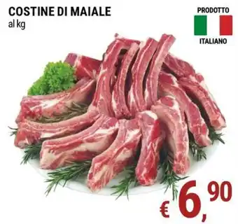 Tre Valli Supermercato Costine di maiale offerta