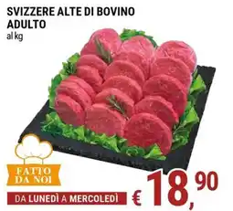 Tre Valli Supermercato Svizzere alte di bovino adulto offerta