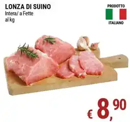 Tre Valli Supermercato Lonza di suino offerta