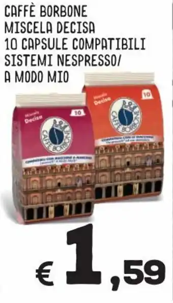 Caffè Bonbone Miscela Decisa 10 Capsule Compatibili Sistemi Nespresso/A Modo Mio