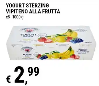 Yogurt Sterzing Vipiteno alla frutta