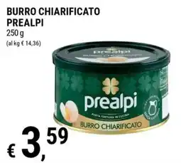 Tre Valli Supermercato Burro chiarificato Prealpi offerta