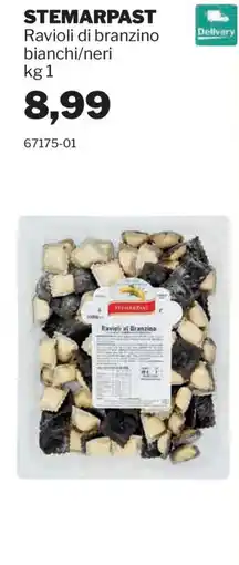 GrosMarket Ravioli di branzino bianchi/neri offerta