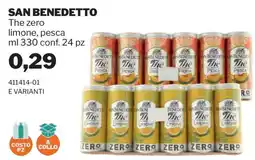 GrosMarket San Benedetto The zero limone, pesca offerta