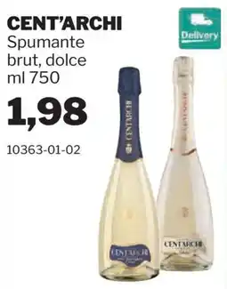 GrosMarket Spumante brut, dolce Cent'archi offerta
