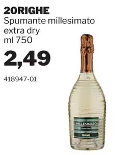 GrosMarket 20righe spumante millesimato extra dry offerta