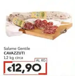 Italy Cash Salame Gentile CAVAZZUTI offerta