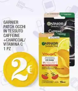 Splendidi e Splendenti Garnier patch occhi in tessuto caffeina + charcoal/ vitamina c offerta
