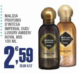 Splendidi e Splendenti Malizia profumo d'intesa imperial oud/luxury amber/royal iris offerta