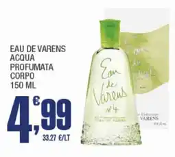 Splendidi e Splendenti Eau de Varens Acqua Profumata Corpo offerta