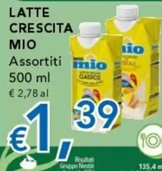 Latte crescita mio assortiti