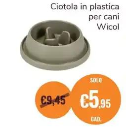 ZooPlanet Ciotola in plastica per cani Wicol offerta
