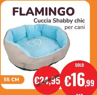 Flamingo Cuccia Shabby chic per cani