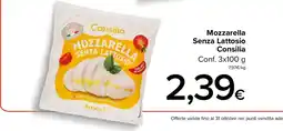 Italmark Mozzarella senza lattosio Consilia offerta