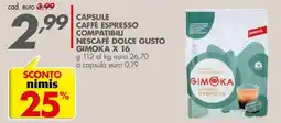 Italmark Capsule caffè espresso compatibili Nescafé Dolce Gusto Gimoka offerta