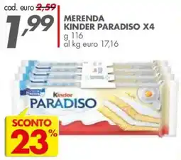Italmark Kinder Paradiso offerta