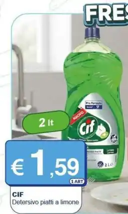 Mister Risparmio Cif Detersivo piatti a limone offerta