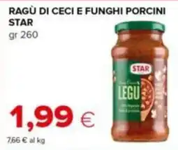 Tigre Ragù di ceci e funghi porcini Star offerta