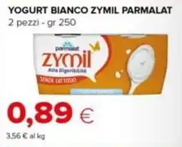 Tigre Yogurt bianco zymil parmalat offerta