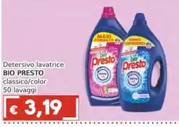 Italy Cash Detersivo lavatrice bio presto classico/color offerta