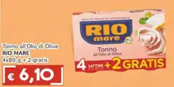 Italy Cash Tonno all'Olio di Oliva RIO MARE offerta