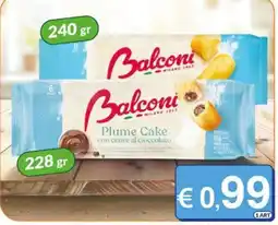 Mister Risparmio Balconi Plume Cake con cuore al cioccolato offerta