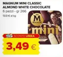 Tigre Magnum mini classic almond white chocolate offerta