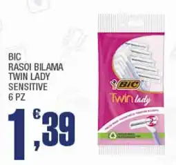 Splendidi e Splendenti Bic rasoi bilama twin lady sensitive offerta