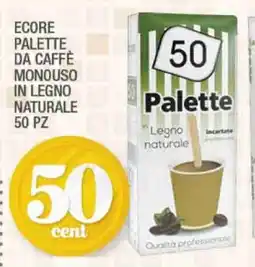 Splendidi e Splendenti Palette da caffè monouso in legno naturale offerta