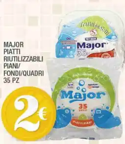 Splendidi e Splendenti Piatti riutilizzabili piani/fondi/quadri Major offerta