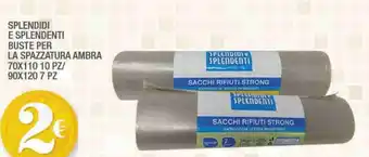 Buste per la spazzatura ambra