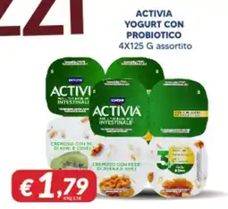 Supermercati Visotto Activia yogurt con probiotico offerta