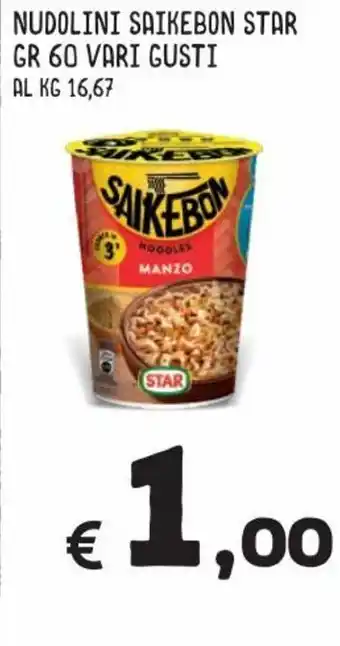 Star Saikebon Nudolini 60gr vari gusti