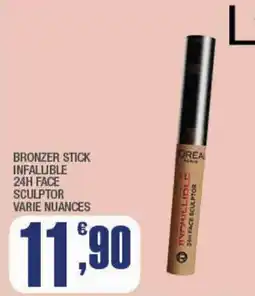 Splendidi e Splendenti Bronzer stick infallible 24h face sculptor L'Oréal Paris offerta