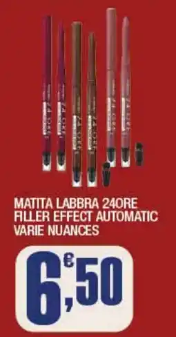 Splendidi e Splendenti Matita Labbra 24 Ore Filler Effect Automatic offerta