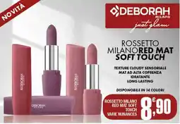 Splendidi e Splendenti Rossetto Milano Red Mat Soft Touch offerta
