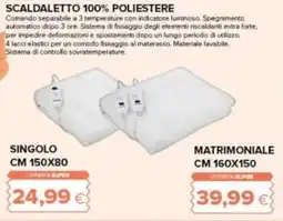 Oasi Scaldaletto 100% poliestere offerta