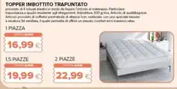 Oasi Topper imbottito trapuntato offerta